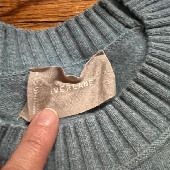 Everlane Women's Crewneck Sweater in Dusty Blue - Picture 4 of 7